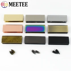 5/10/20Pcs 25mm Belt End Caps Metal Buckles Ribbon Leather Clips Buckle Purse Decorate Screw Cover Edge Clasp Hardware Accessory