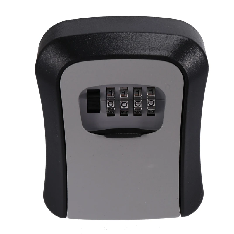 Key Lock Box Wall Mounted Key Safe Box Weatherproof 4 Digit Combination Key Storage Lock Box Indoor Outdoor