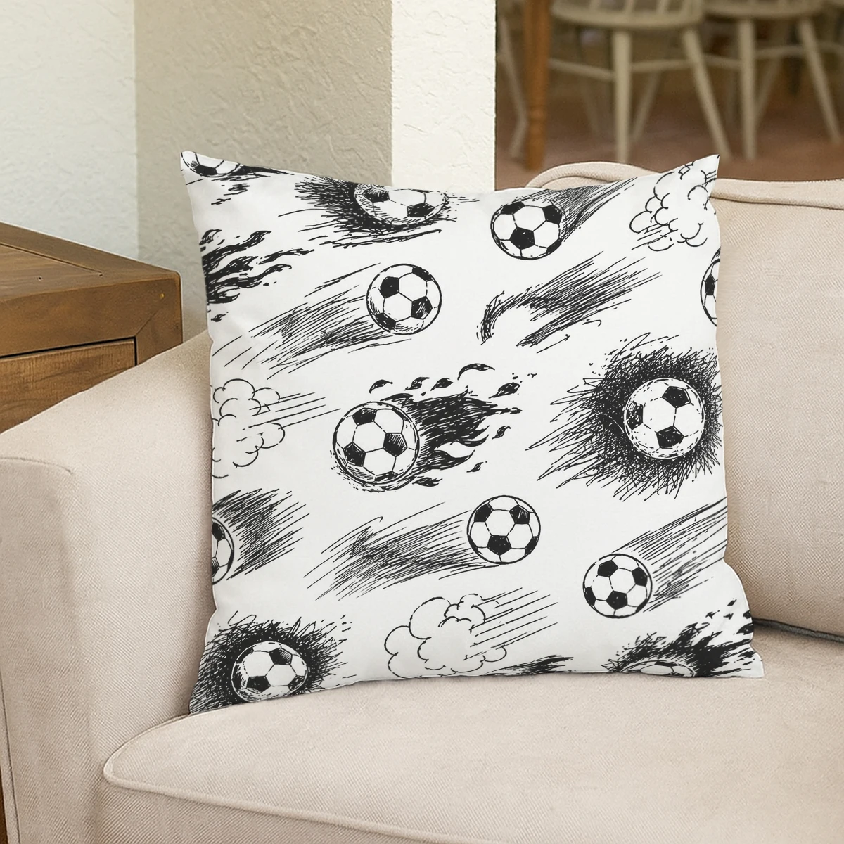 Trendy Slogan Print Polyester Pillow Cover - Stylish Decorative Cushion Case for Sofa, Bedroom, Living Room, No Insert Included
