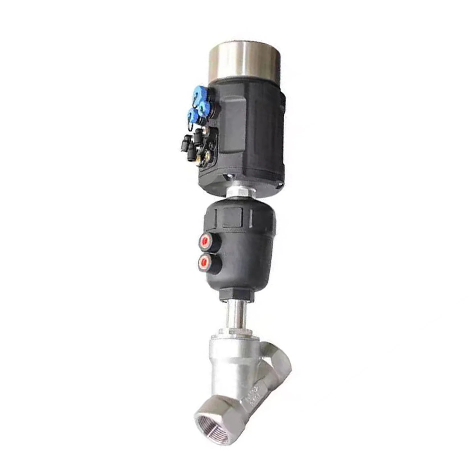

DN25 T-type Flange Thread Clamp Welding End Pneumatic Angle Seat Valve Positioner
