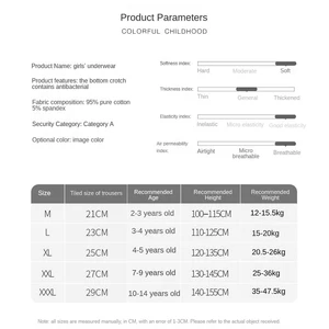 3 pcs girls underwear Girl boxer shorts 2-14 years old 6 MAIN SALES CHILD CUECE - №3