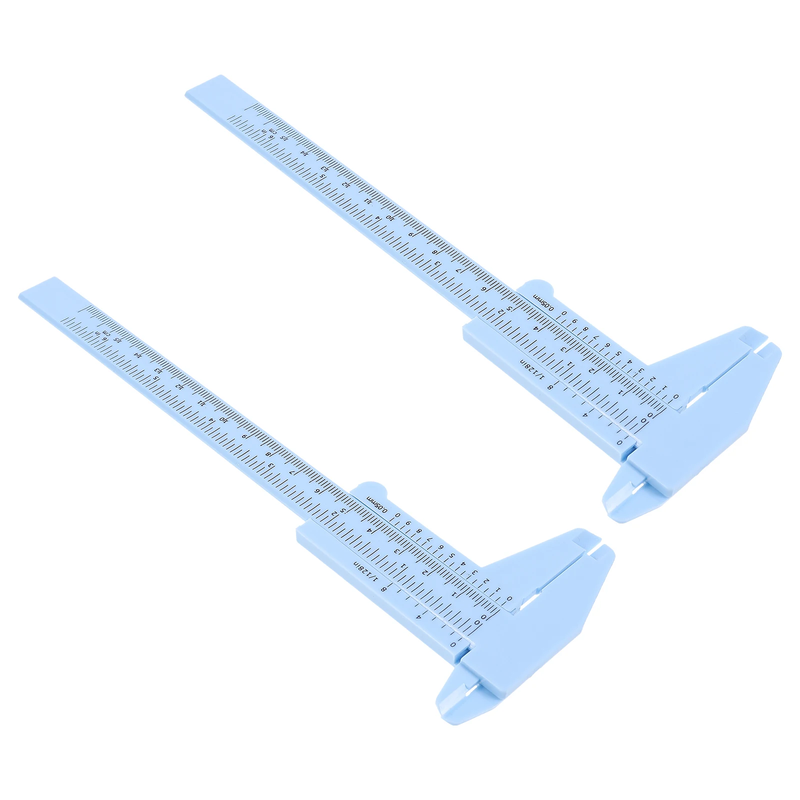 2Pcs Eyebrow Measuring Ruler Premium Plastic Makeup Tool Accurate Symmetrical Brow Shaping Microblading Vernier