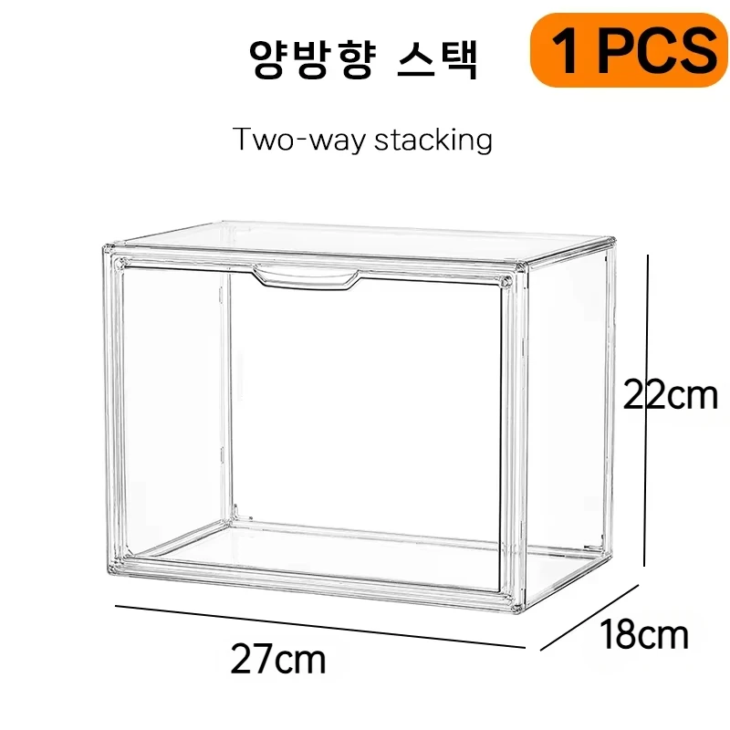 Clear Acrylic Foldable Toy Display Case Figurine Organizer