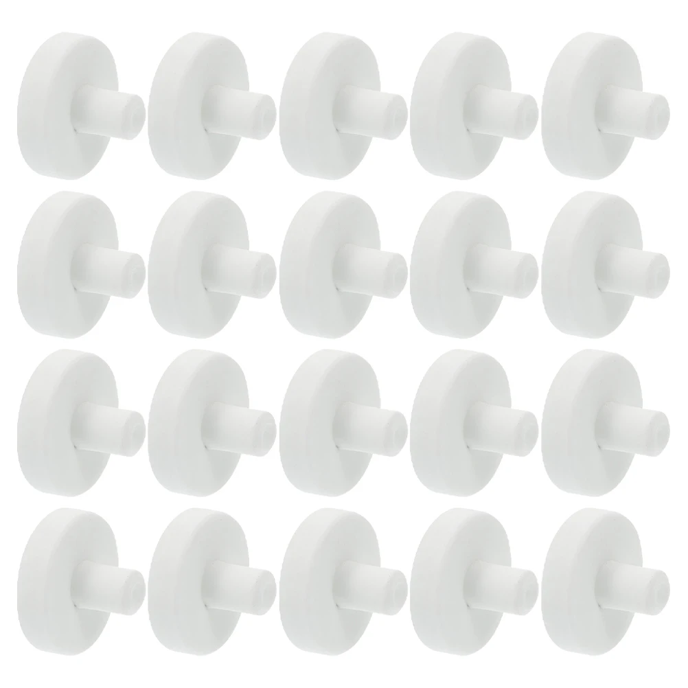 20Pcs Aquarium Coral Stand Coral Frag Plugs Corals Ceramic Frag Rack Fish Tank T Shaped Corals Support Stand Coral Branch Bases