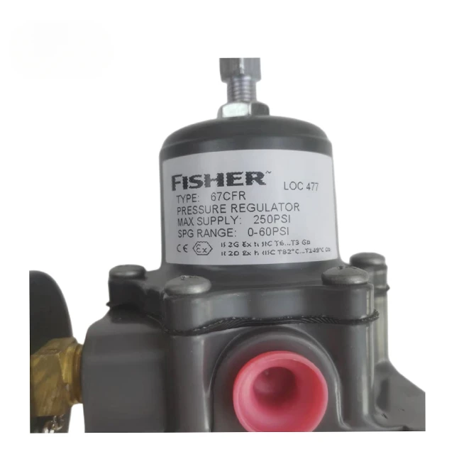 Fisher 0-125PSL 1/4 NPT Rugged Construction Type 67CFR-239 Instrument Supply Regulator Pressure Regulator