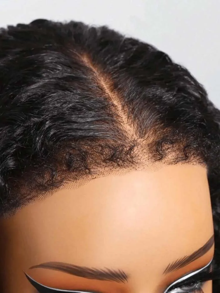 42 Polegada cachos birmanos 13x4 perucas de cabelo humano onda de água perucas dianteiras do laço cabelo humano ultra-fino renda 0.1 milímetros molhado