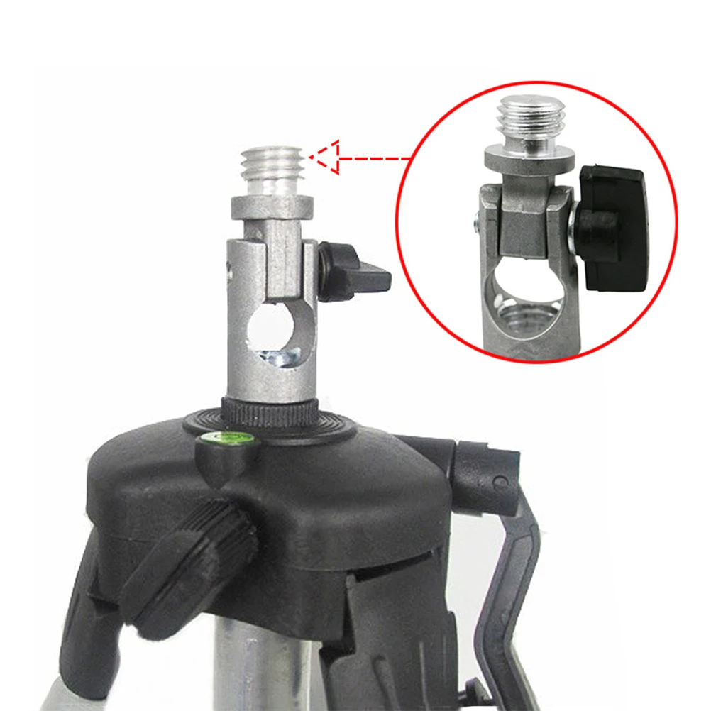 

2pcs Aluminum Alloy Level Tripod Bracket Rotary Universal Joint Adjustable Slope Adapter For Sturdy Mounting Support Tripod