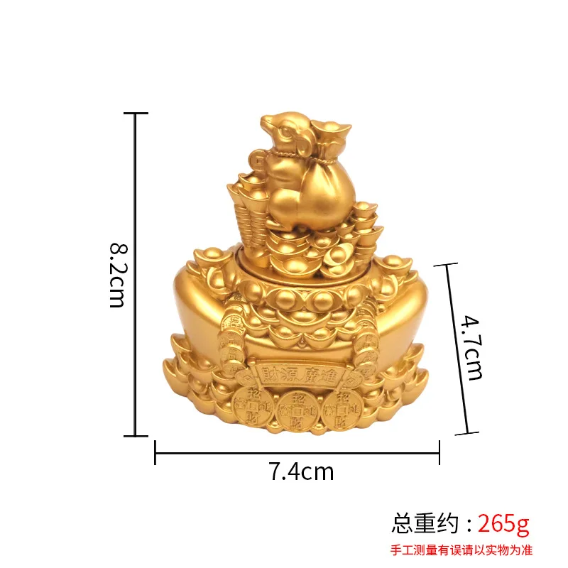 Twelve Zodiac Animal Ingot Ornaments, A Decorative Item Bringing Wealth And Prosperity, Suitable For Office, Living Room, Or