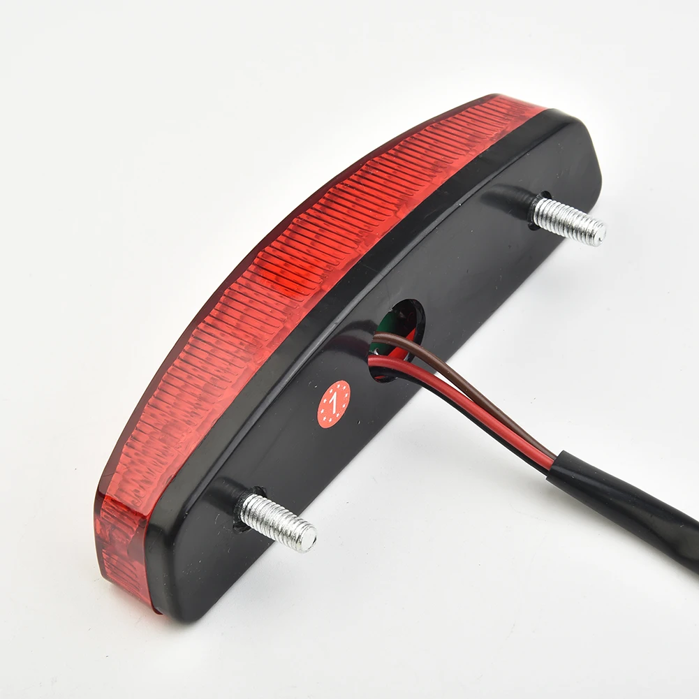 

Motorcycle LED 3 Wire 12V Brake Light License Taillight Red For ATV Off-road Motocross Motobike Rectangular Brake Tail Lamp