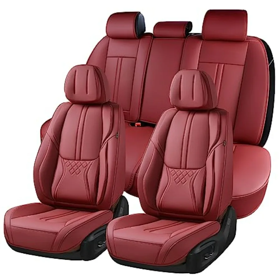 

Car Seat Covers Full Set Front and Rear Seat Covers for Cars Leatherette Auto Seat Protectors Car Interior Accessories Car Seat