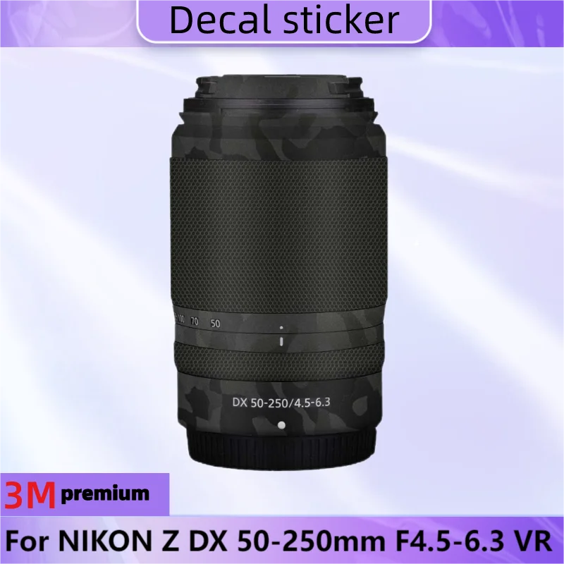 For NIKON Z DX 50-250mm F4.5-6.3 VR Lens Sticker Protective Skin Decal Vinyl Wrap Film Anti-Scratch Protector Coat Z50-250