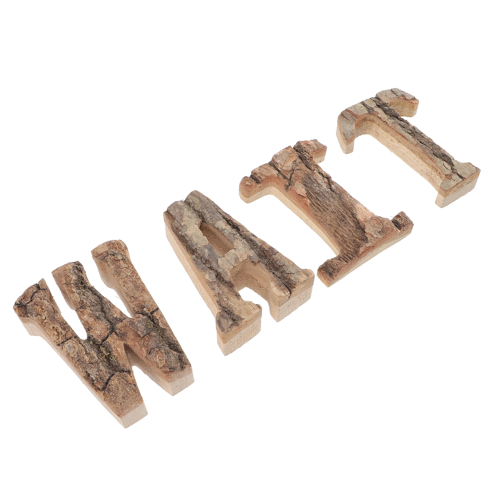 

Wooden Letters Home Decor Wait Sign Coffee Shop Supplies Vintage Office rustic wood cutout letters decoration