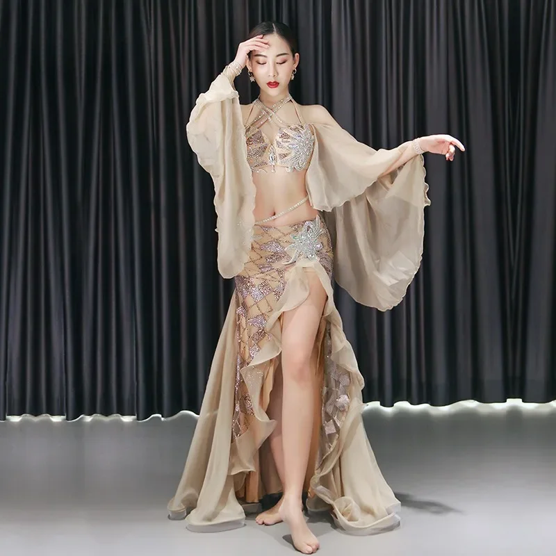 

customized belly dance costume women's long skirt oriental dance performance costume bellydance wear exotic dancewear