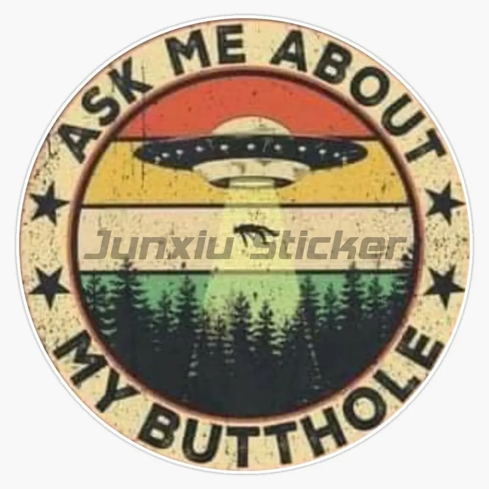 Federal UFO Investigator Sticker Decal UFO Area 51 Space Laptop Funny Car Stickers Vinyl Graphics Car Accessories