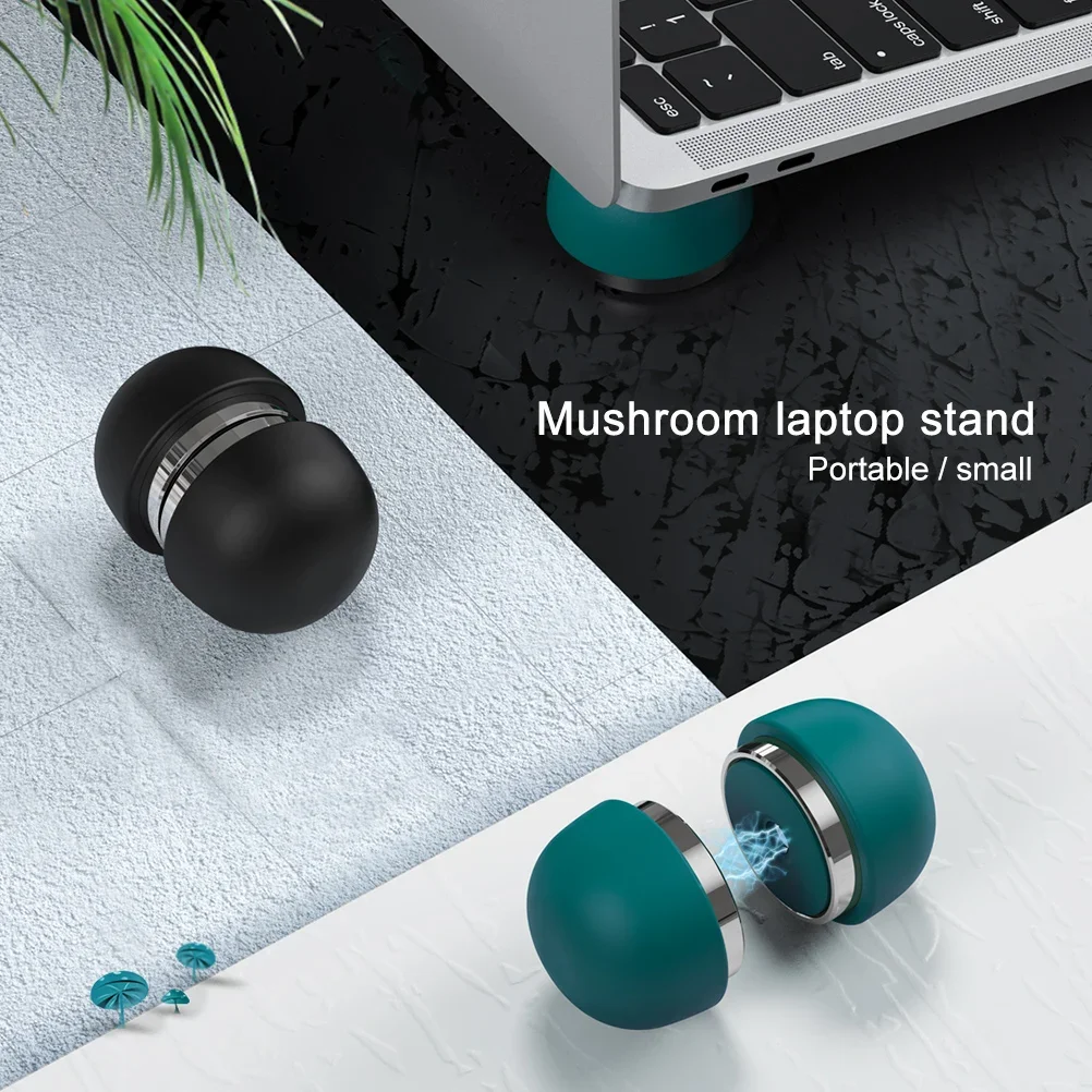 Mushroom Laptop Stand Support For Macbook Pro Air Mini Cooling Laptop Holder Foldable Magnet Skidproof Pad Notebook Accessories