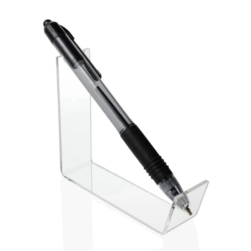 Ingenious-2 Pcs Acrylic Pen Holder Display Stand Organizer Clear Pen Stand For Home School Office