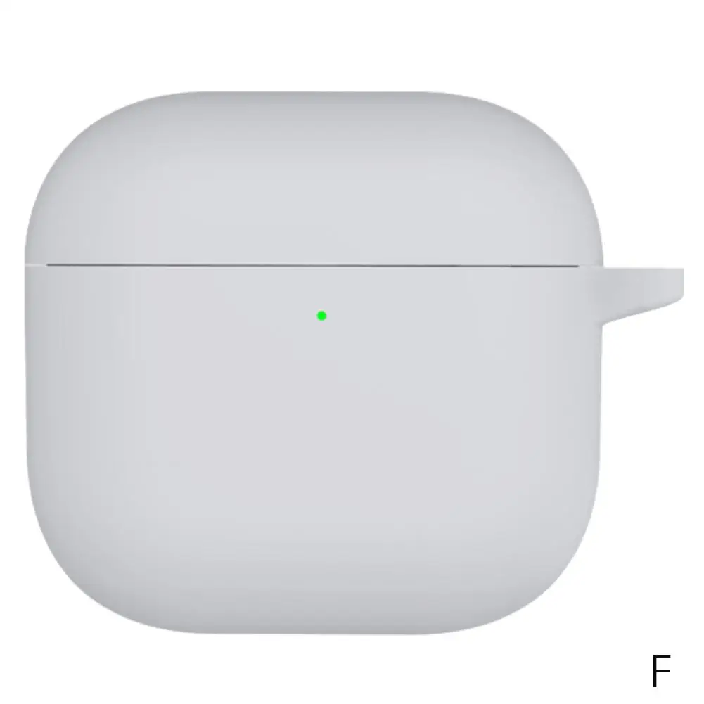 Para apple airpods 4 capa protetora de silicone macio cor sólida fone de ouvido funda escudo para airpods 4 casos de fone de ouvido b4e5