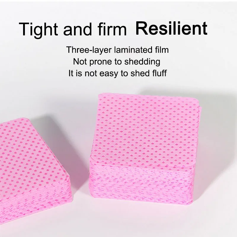 جديد 200 قطعة مزيل جل الأظافر مناديل خالية من الوبر ل مانيكير مناديل تنظيف الأظافر مناديل قطنية أدوات تنظيف XJ01