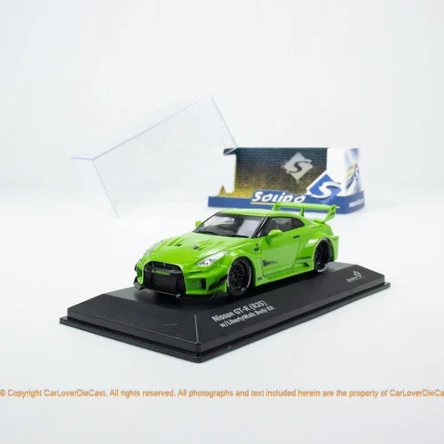 

Diecast SOLIDO 1:43 Scale Nissan GTR R35 Wide Body Modified Alloy Car Model Collectible Toy Gift Souvenir Display
