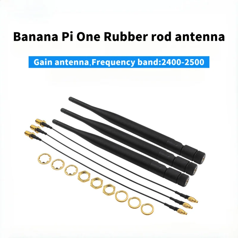 

Banana Pi One Development board Rubber rod antenna 5DB gain External antenna 3 pieces Combination Internal needle