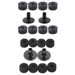 8Pcs Professional Cymbal Stand 25mm Felt Washer + 2Pcs Cymbal Sleeves Replace