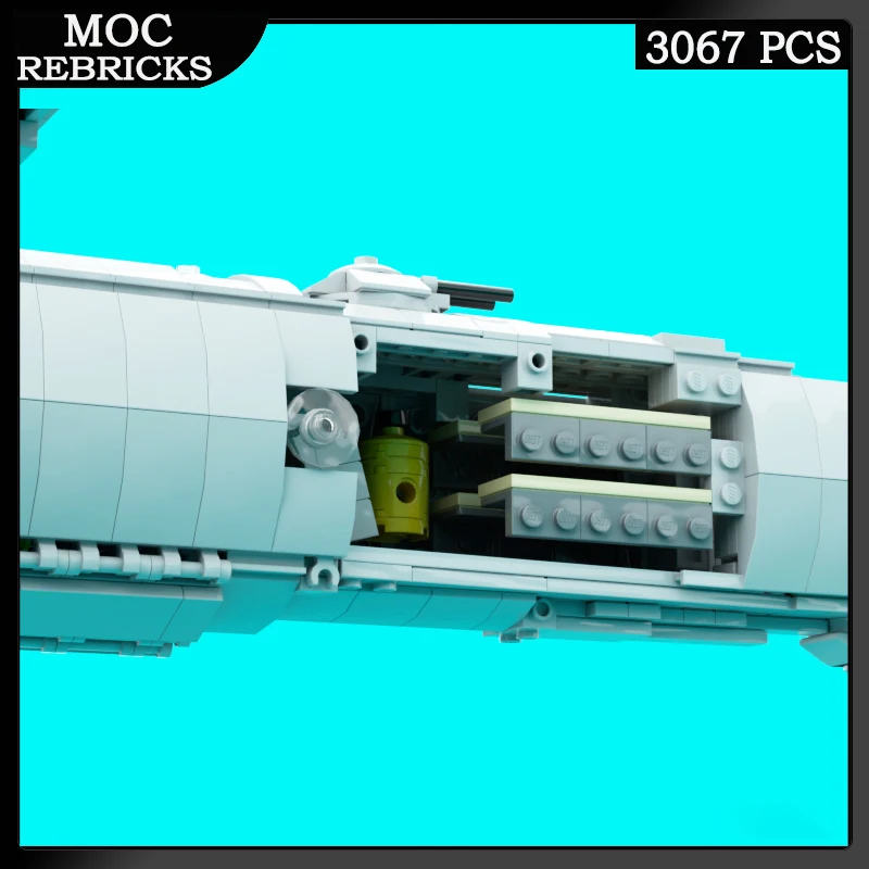 MOC-119970 Fighter Technical Ideas Series Assembly Model Building Blocks MOC Superfortress 1:35 Scale Aircraft Bricks Toy Gift