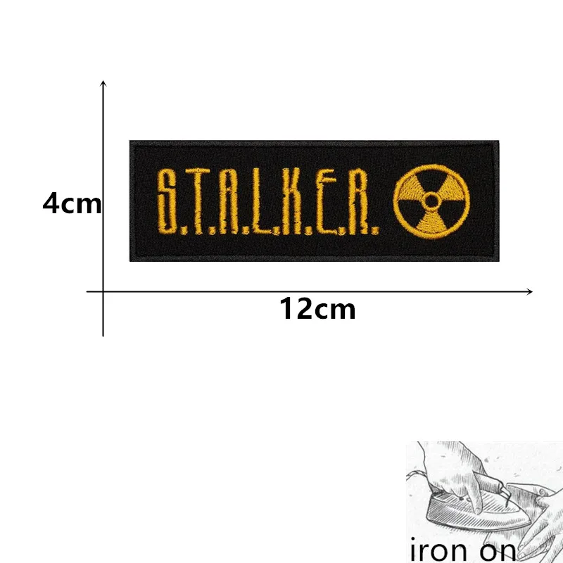 Stripe energía Nuclear Radiation STALKER, S.T.A.L.K.E.R. Parche de la insignia del poder atómico Loners de friments