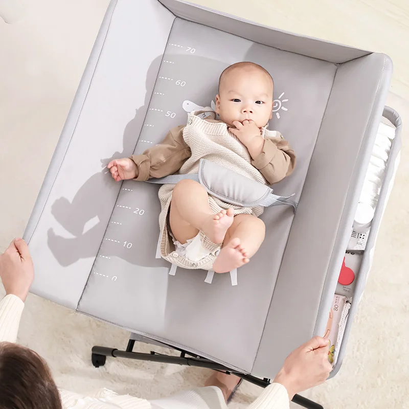 LazyChild Diaper Table Baby Care Table Portable Multi-Function Folding Newborn Baby Bath Changing Diaper Touch Table