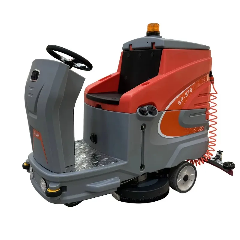 Ride on Floor Cleaning Machine with Water Spray for Mall Factory Floor Washing