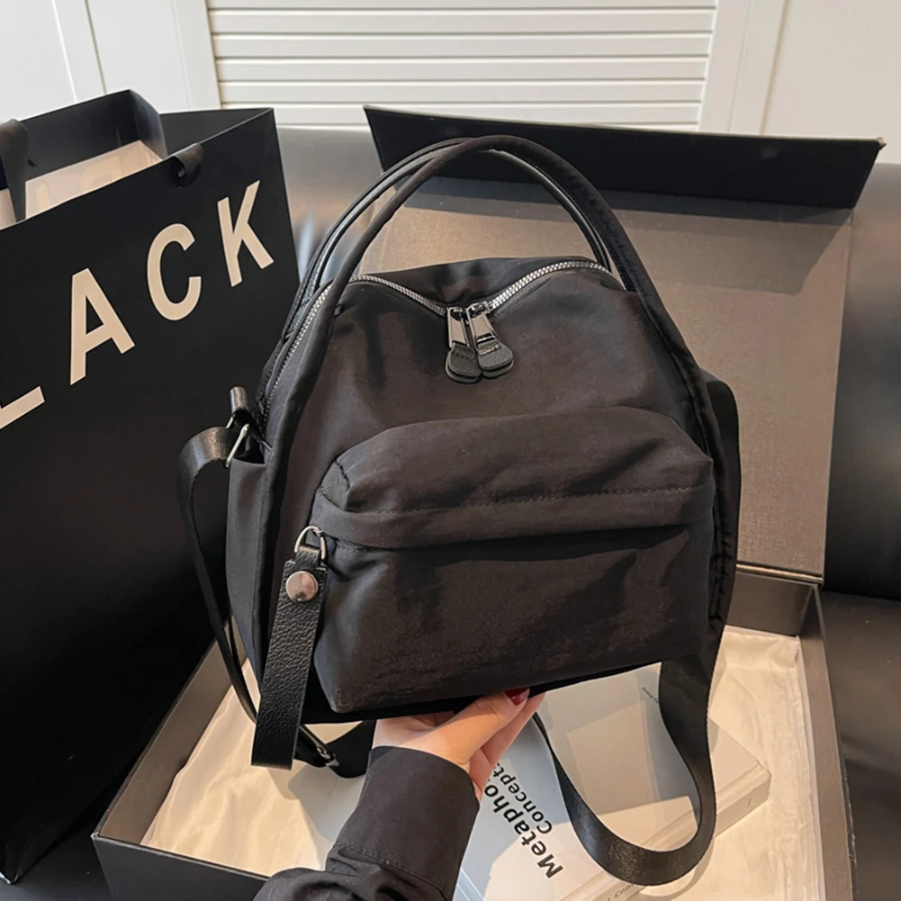 Women Lightweight Sling Bag Large Capacity Casual Crossbody Bag Solid Color Versatile Shoulder Bag Travel Shopping Work Date Bag