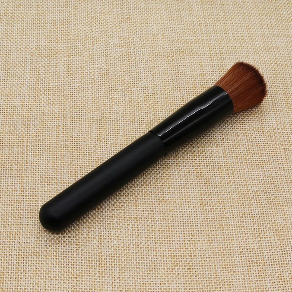 Beauty Cosmetics Professional Face Makeup Brushes Soft Bristles Synthetic Hair Foundation Makeup Brushes Professional Black