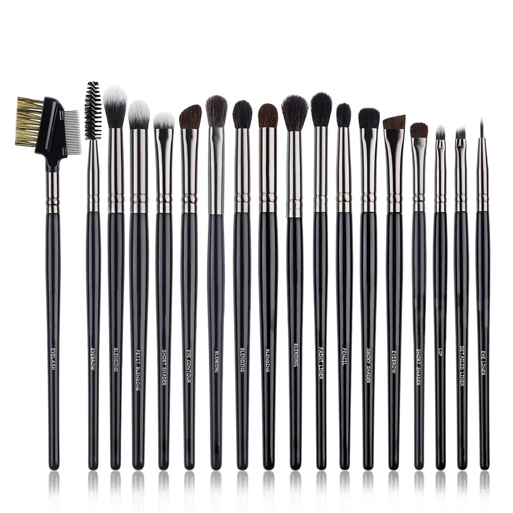 Black 5Pcs Makeup Brushes Natural Synthetic Hair Eyeshadow Blending Eyeliner Makeup Brush Set  makeup brush set