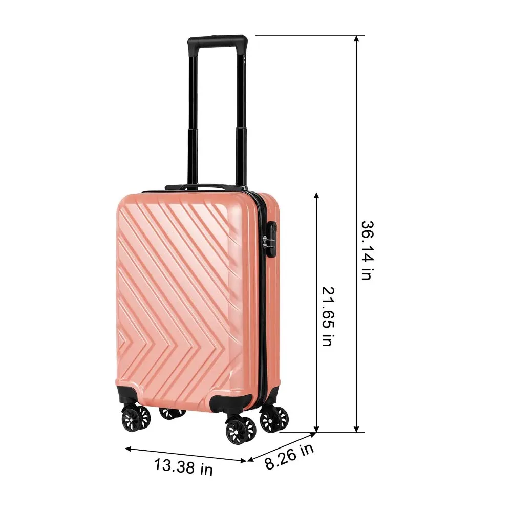 Luggage ABS Hard Shell Suitcase Family Travel Luggage Suit Business Travel Boarding Luggage With TSA Lock