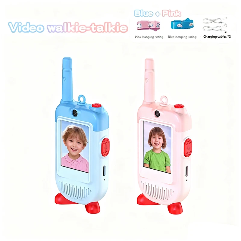 

2 Way Radio Kids Video Walkie Talkie Longrange Clear Communication Outdoor Camping Interphone Children Birthday Gifts Game Cam