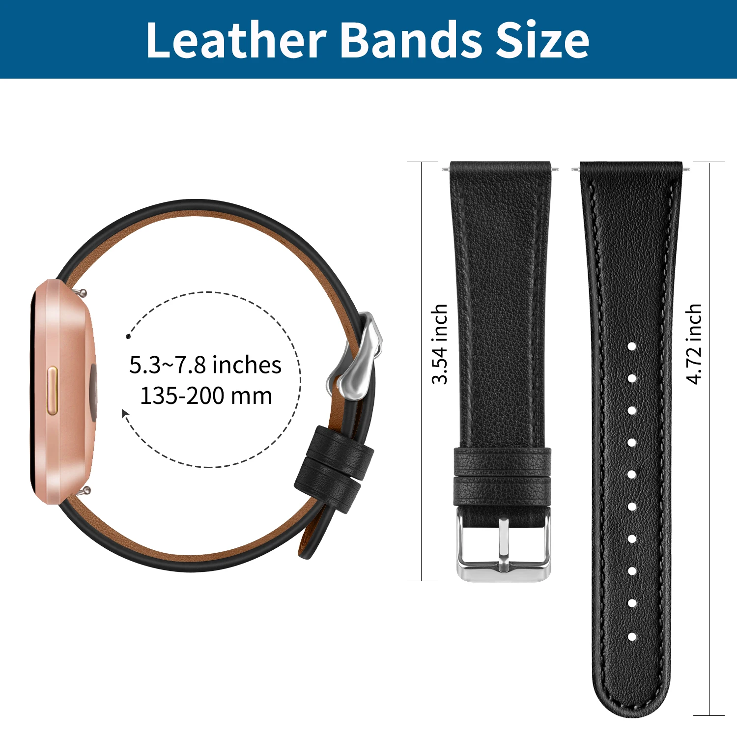 Genuine Leather Strap For Fitbit Versa 2 Band Smart Watch Replacement Band For Fitbit Versa 2 / Versa Lite Correa Watchband