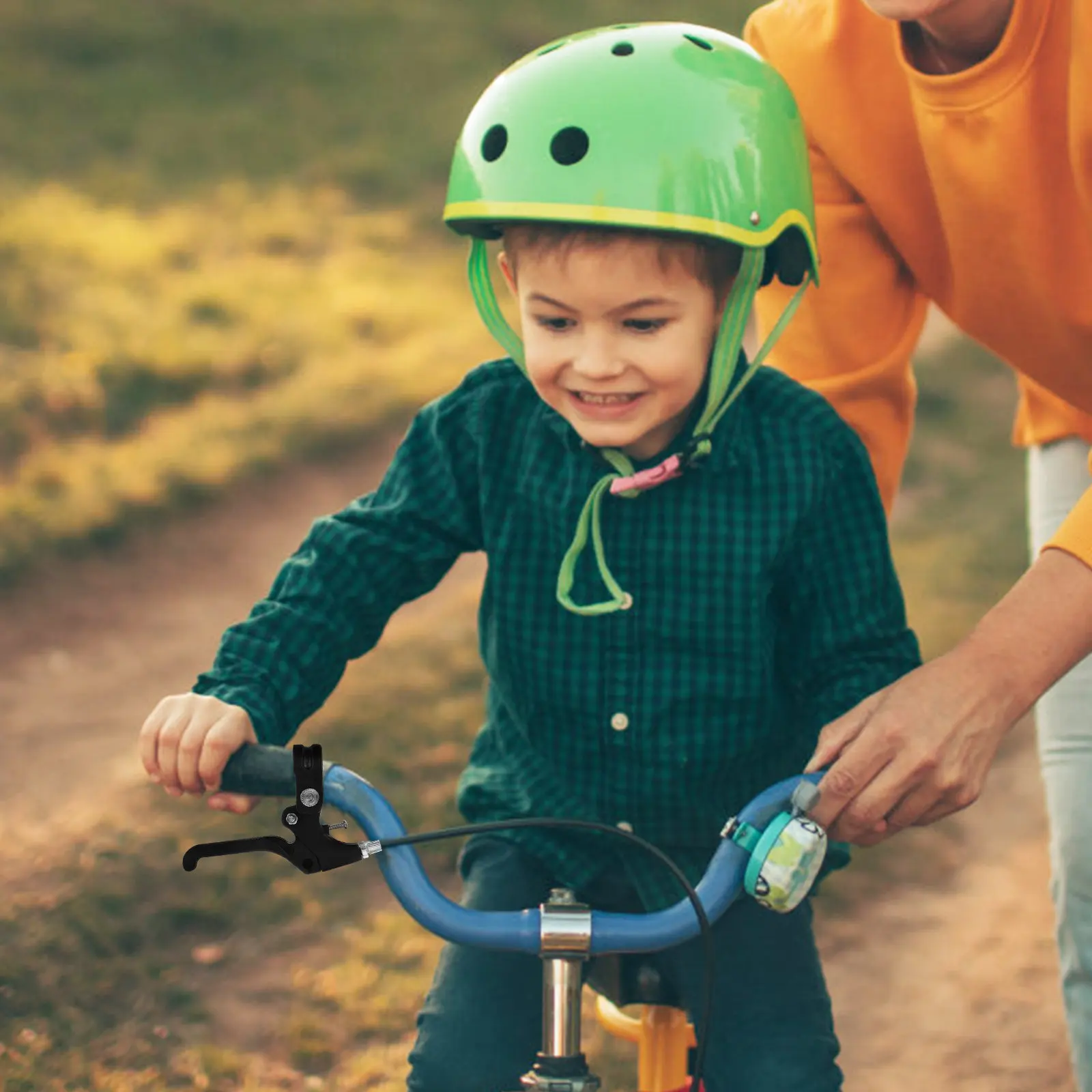 

1Pair Bike Brake Lever Sturdy Plastic Metal Construction Lightweight Compact Cycling Brake Handle for Balanced Riding