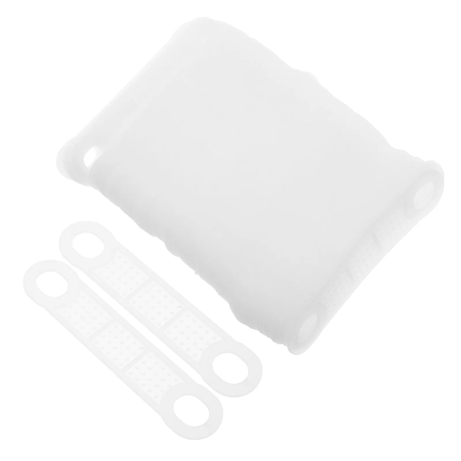 100Pcs Clothing Hanger Shoulder Forms Non-Slip Transparent Pad 2Cm Wide Garment Shape Protector Compatible with All Hanger Types