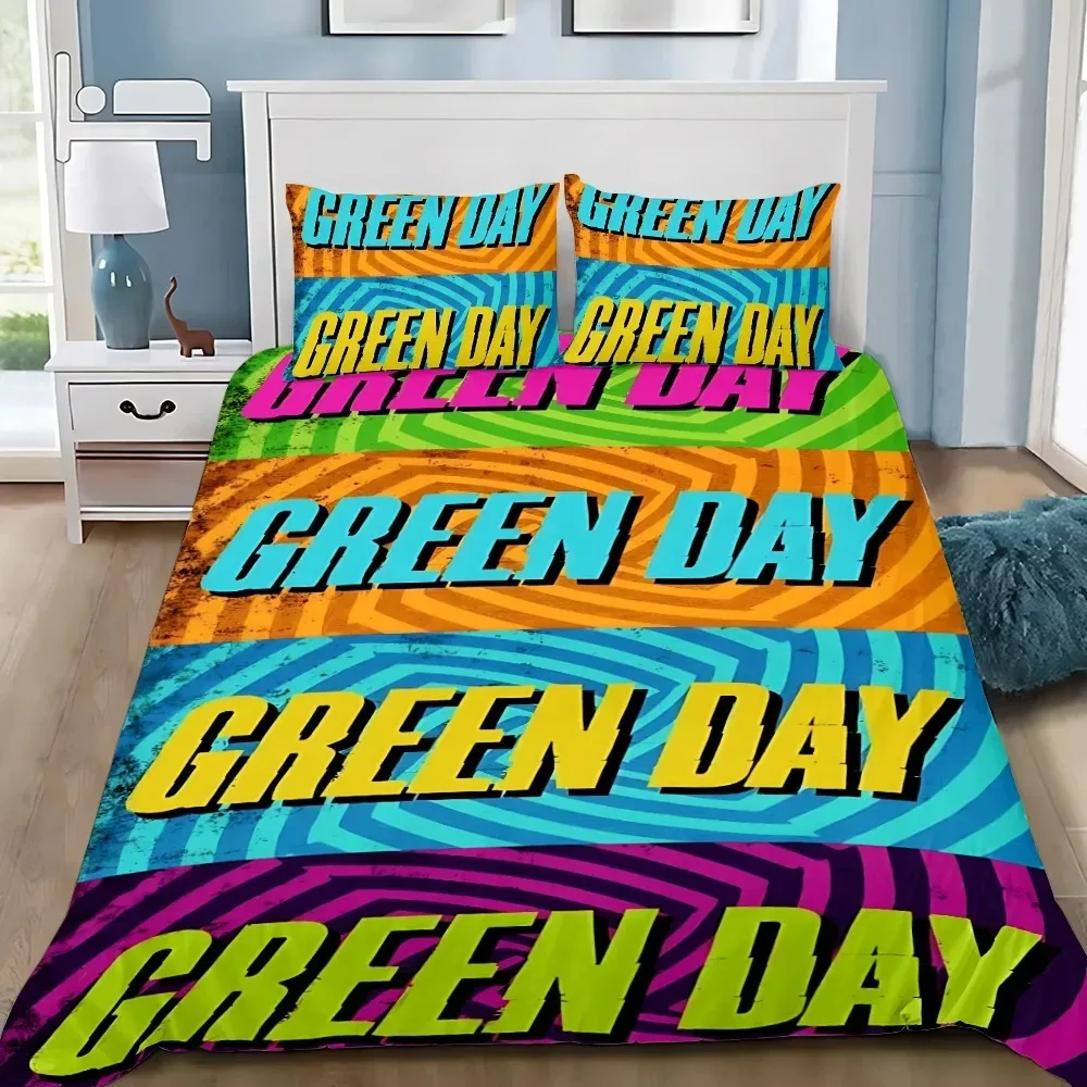 Picture 4: G-GreenS Days Bedding Set 3Pcs Bedroom Decoration Quilt Cover Set Single Double Size Duvet Cover Set for Adult Boys Girls