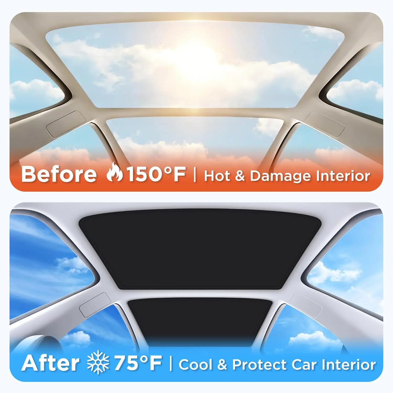 2026 For Tesla Model 3 Highland Sunshade Magnetic Suction Clip Sunroof honeycomb Sunshades Model Y Juniper Skylight Accessory