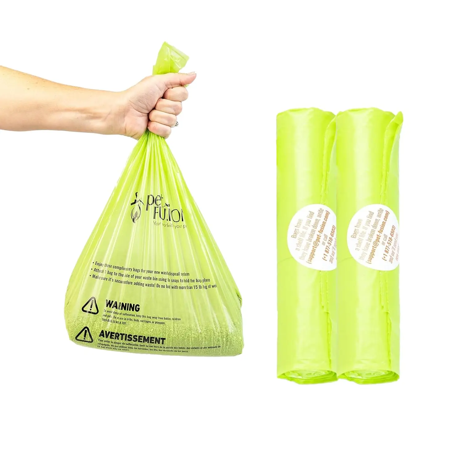 Leakproof Dog Poop Bags, Heavy Duty Waste Bags for Litter & Outdoor, Holds 10+ lbs, 10 Count