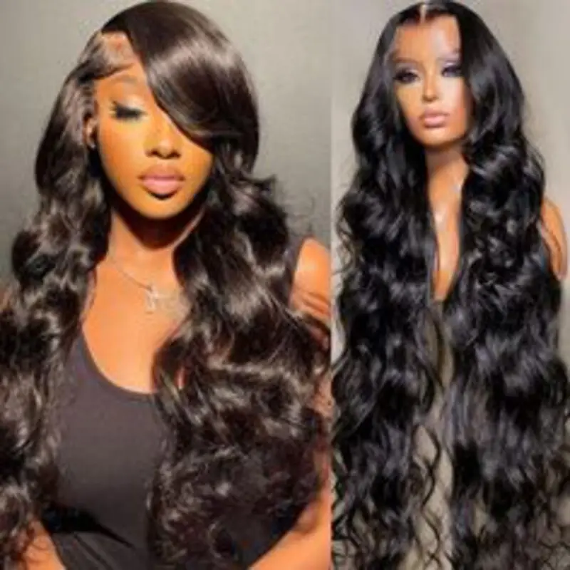 Body Wave 250 Density Human Hair Wigs 13x6 HD Lace Frontal Glueless 5x5 Closure 13x4 Front Preplucked Water Wave 36 Inch