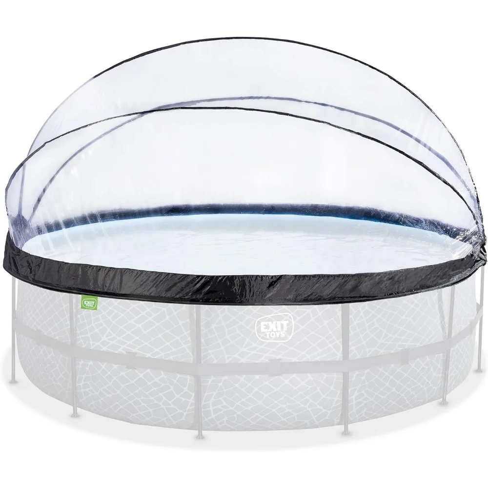 

Round Multifunctional All Weather Cover Pool Dome Enclosure for Outdoor Pools, Compatible w/Clean & Warm Water Frame Pools