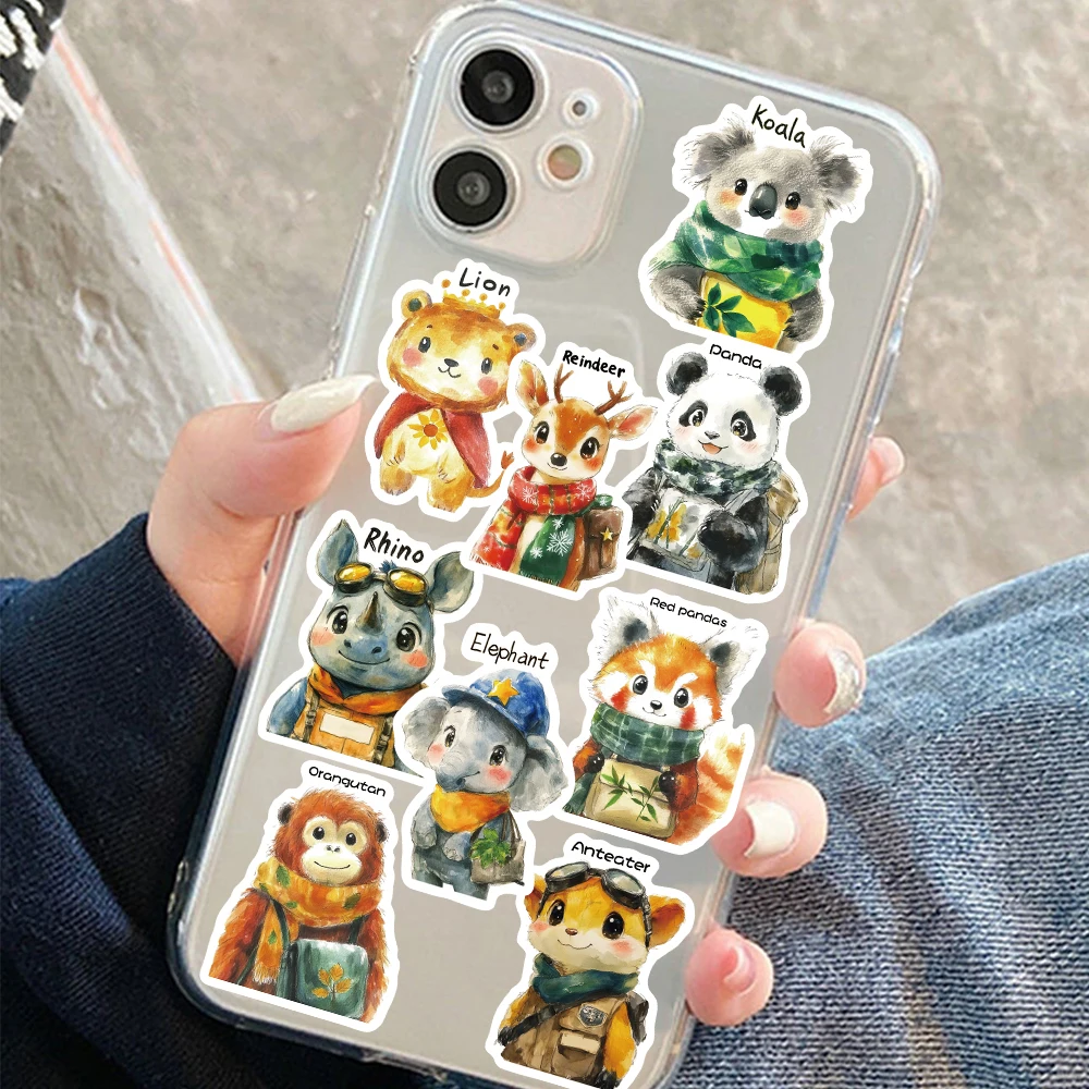 50 قطعة الكرتون الخيال الحيوان كليب الفن ملصق مضحك الكلب الباندا الثعلب ملصق مائي DIY بها بنفسك سجل القصاصات مذكرات الثلاجة القرطاسية سكيت ملصق #5