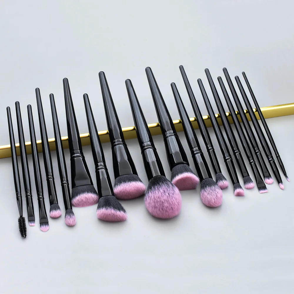 Print Logo Makeup Brushes Set 18pcs Professional Foundation Powder Eyeshadow Blushes Cosmetic Tool Wholesale 8sets Cruelty Free