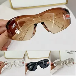 1 Pair Of Cycling Glasses PC Safety Glasses Dust Sand Eye Protective Sun Riding Windshield Resistant Comfortable Cycling Parts