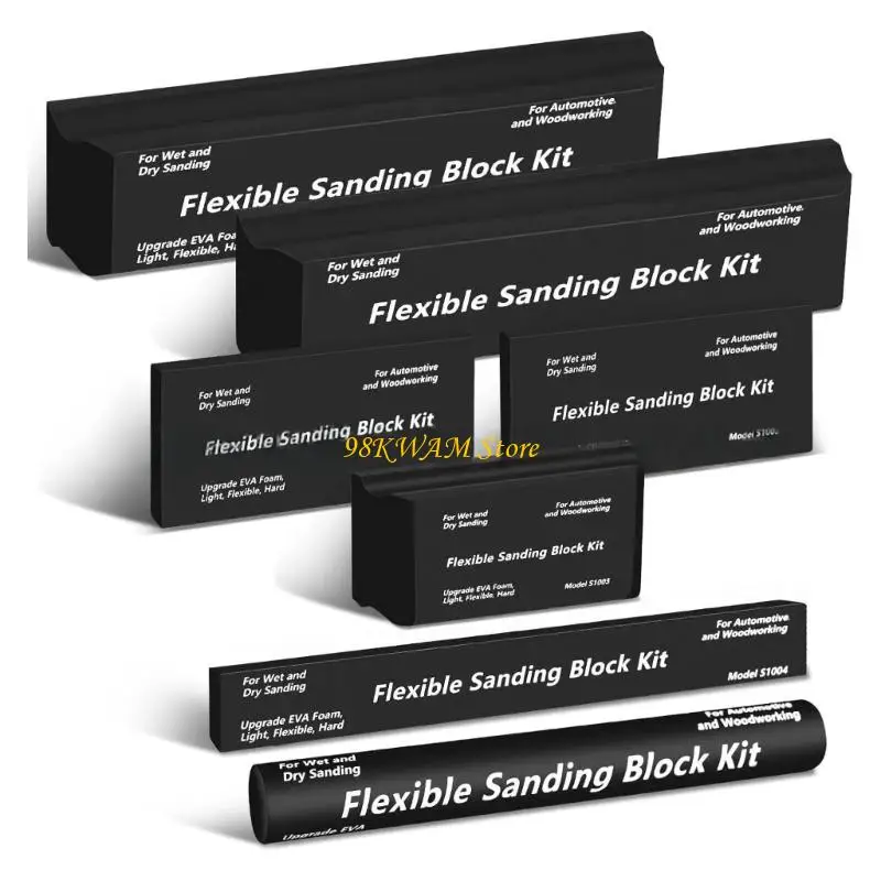 

68UF Eva Sanding Blocks Hand Tool Sanding Block Sander For Woodworking Auto Body