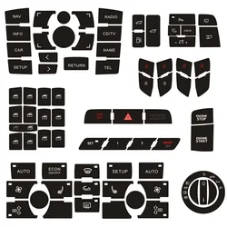 Door Lock Window Switch Button Repair Sticker For Q7 03-15 Radio Clima Headlight Adjustment Button Repair Worn Knob Switch