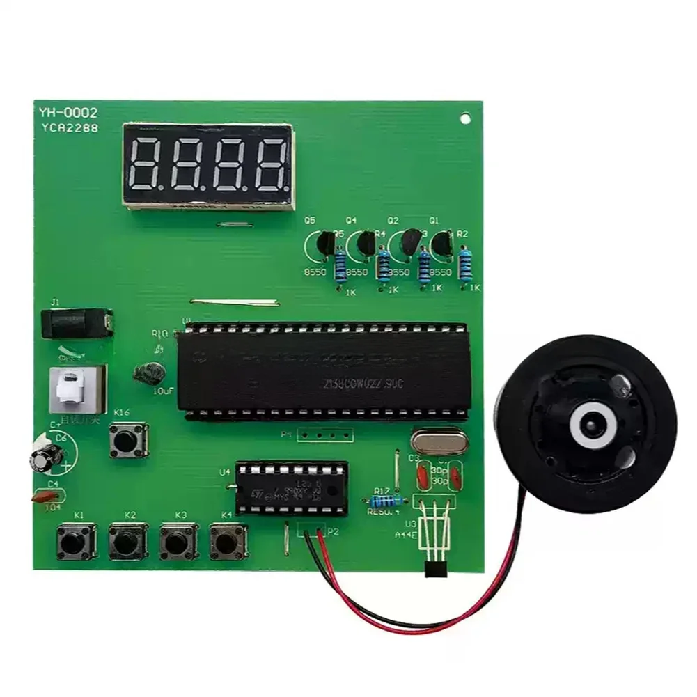 Green PCB DC Motor Rotation Control Board with STC89C51 For mcu Hall For Sensor Input and Forward Reverse Button