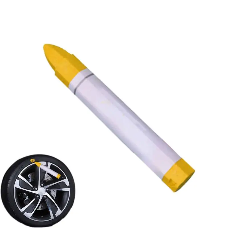 Tire Pen Car Tire Pen White Yellow Rainproof Car Decorations Oil-Based Automotive Tire Painting Tools Markers For Automotive