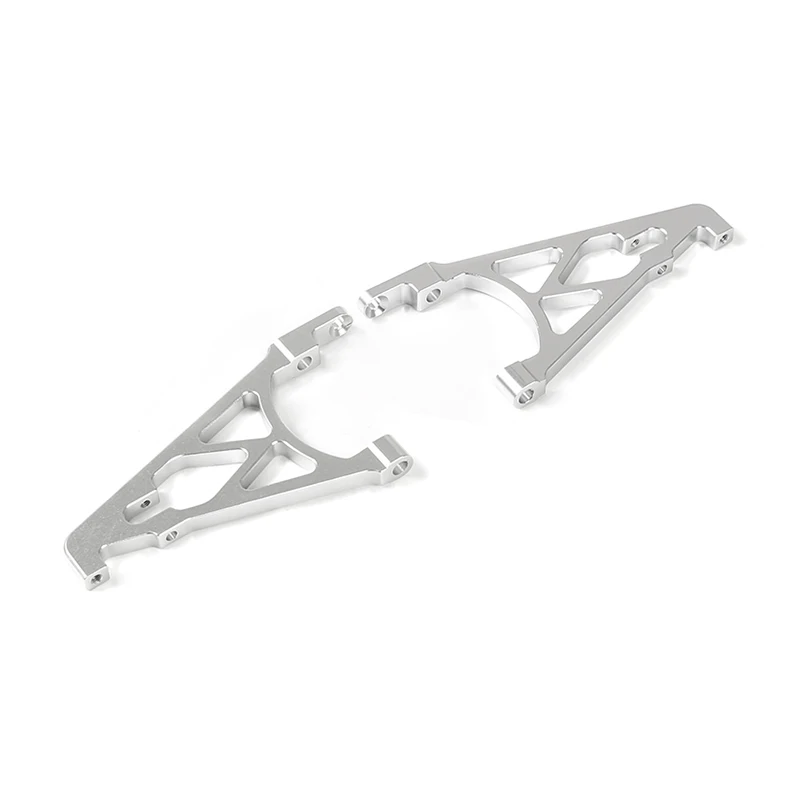 CNC Metal Rear Shock Tower Bracket Mount Support Set for 1/5 HPI ROVAN KM BAJA 5B 5T 5SC BUGGY Rc Car Part- Silver